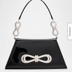 Samantha Double Bow Patent Leather Bag
